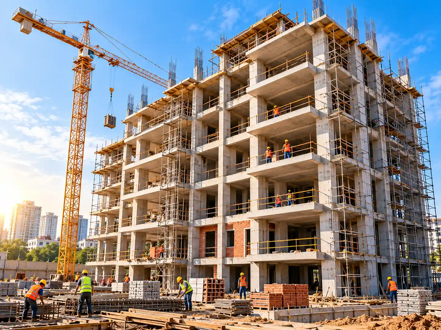 Multi-storey building under construction